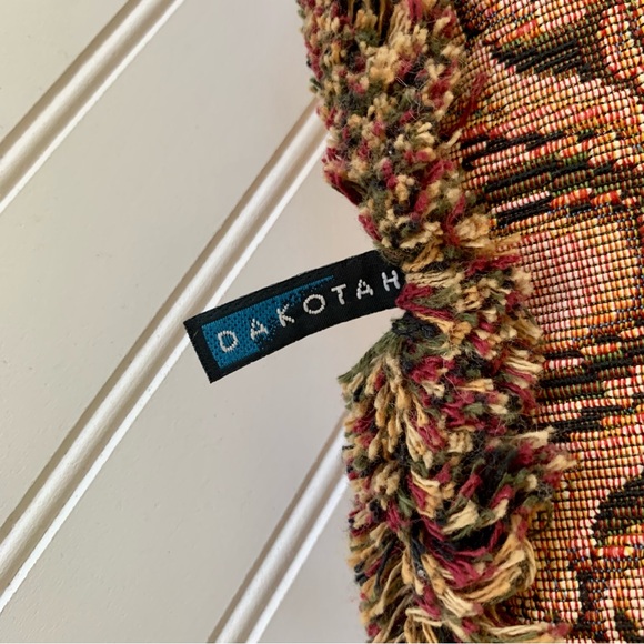 Rare Cat and Mouse Tapestry Pillow by Dakotah - Picture 4 of 4